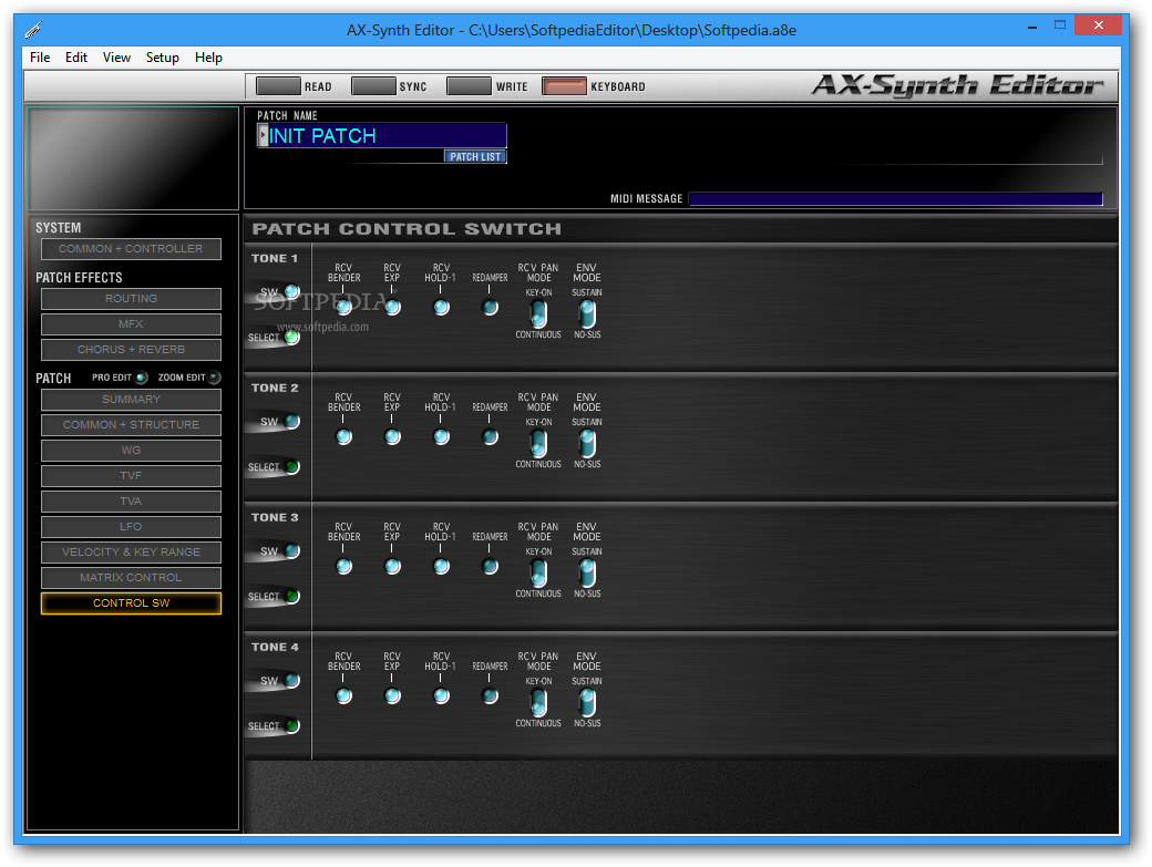 roland ax-synth patch editor